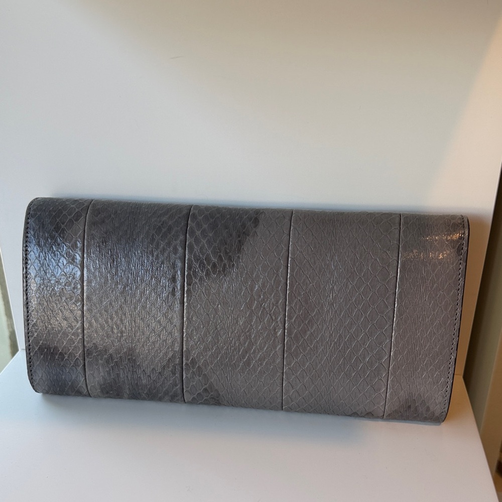 Gucci python GG Grey Clutch - Picture 5 of 8